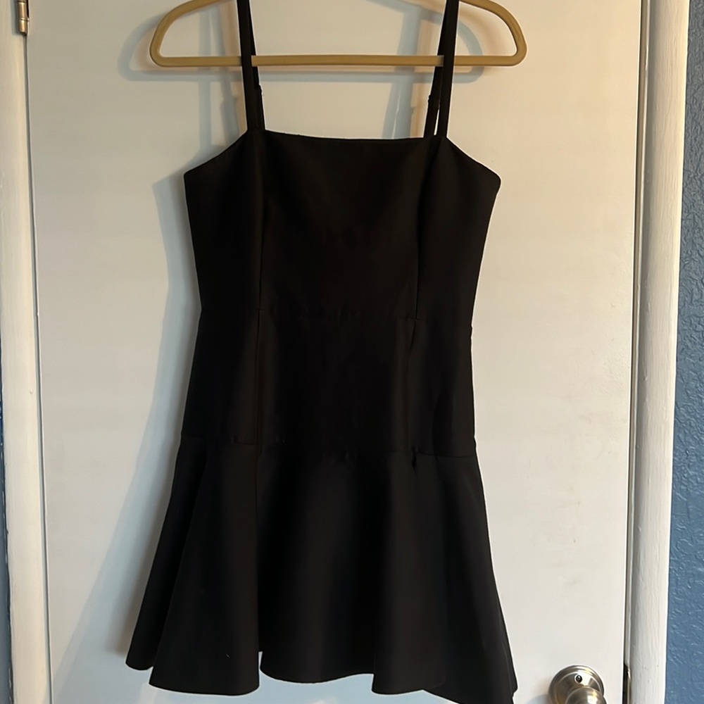 Halston heritage A line cotton silk Blend dress size 6 fits small